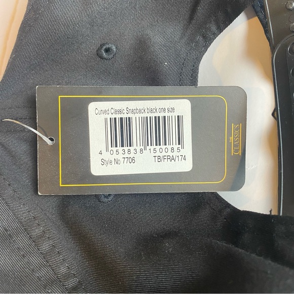 Yupoong The Classic Snapback Black Lighting Bolt Go Go Boots Logo Adjustable Hat - Picture 4 of 5